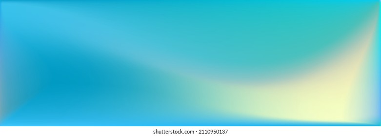 Turquoise Vivid Wavy Gradient Mesh. Dark Office Background. Natural Blank Wavy Gradient Mesh. Ocean Blue Indigo Blurred Texture Illustration. Sea Water Modern Design Backdrop.