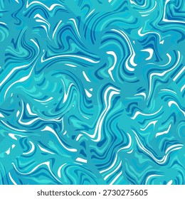 Turquoise Water Ripple Padrão sem emenda