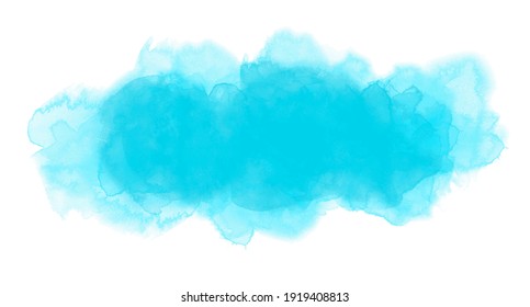 Turquoise watercolor background in vector quality.