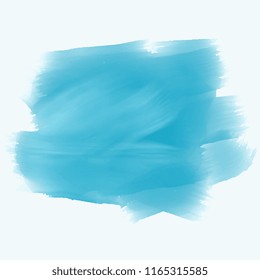 turquoise watercolor brush stroke background