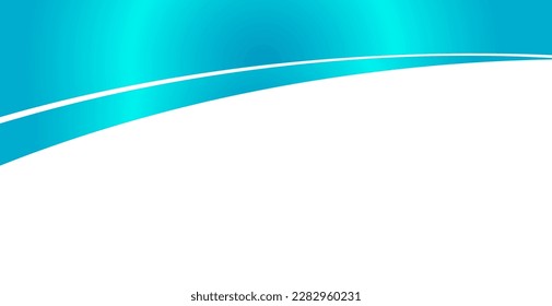 Turquoise wave background. For wallpaper, cover, web banner, poster, placard and vivid presentation. Wave design background for business card, voucher template, text message and flyer. Elegant vector