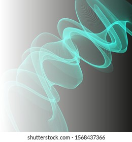 
turquoise wave on a gray background vector design element
