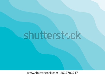 turquoise wavy background in horizontal screen frame