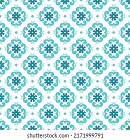 Patrón sin fisuras del vector de lujo blanco y turquesa. Ornamento, Tradicional, Étnico, Árabe, Turco, Indio. Ideal para tejidos y textiles, papel pintado, diseño de embalaje o cualquier idea deseada. 