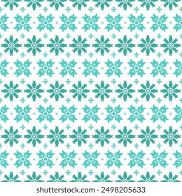 Turquoise and white luxury vector seamless pattern. Ornament, Traditional, Ethnic, Arabic, Turkish, Indian motifs. Great for fabric and textile, wallpaper, packaging design or any desired idea.