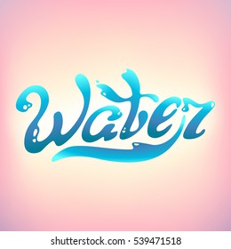 Turquoise Word Water text Water Day logo