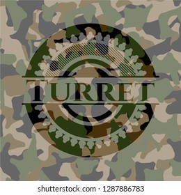 Turret On Camouflaged Texture Stock Vector (Royalty Free) 1287886783 ...