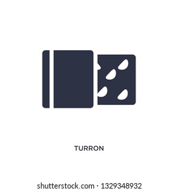 turron icon. Simple element illustration from culture concept. turron editable symbol design on white background. Can be use for web and mobile.