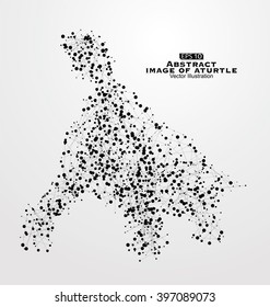 Turtle abstract graphics, consisting of points and lines.