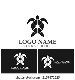 Turtle abstract logo design vector
