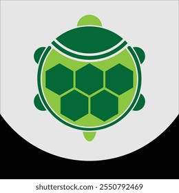 Turtle abstract logo illustration design