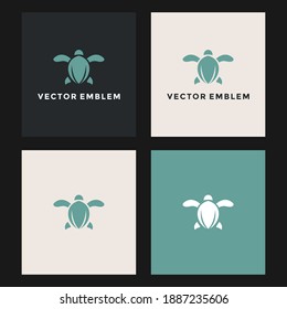 turtle abstract logo vector design template