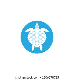 Turtle animal cartoon icon vector illustration
