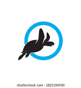 Turtle animal cartoon icon vector illustration