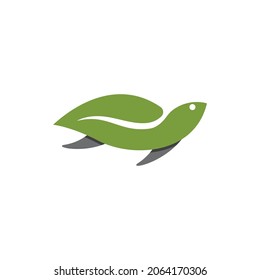 Turtle animal cartoon icon vector illustration