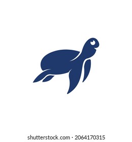 Turtle animal cartoon icon vector illustration