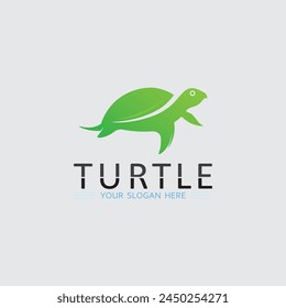 Turtle animal cartoon icon vector illustration