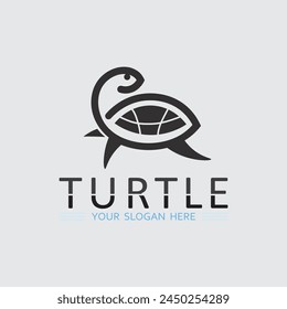 Turtle animal cartoon icon vector illustration