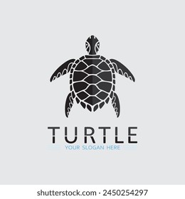 Turtle animal cartoon icon vector illustration