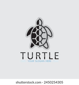 Turtle animal cartoon icon vector illustration