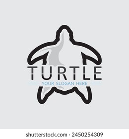 Turtle animal cartoon icon vector illustration