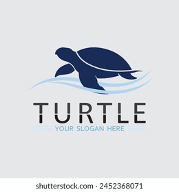 Turtle animal cartoon icon vector illustration