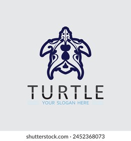 Turtle animal cartoon icon vector illustration