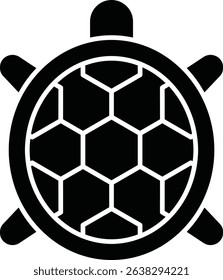 Turtle animal glyph vector, icon, design