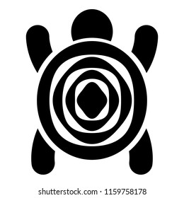 Turtle animal icon. Simple illustration of turtle animal vector icon for web design isolated on white background