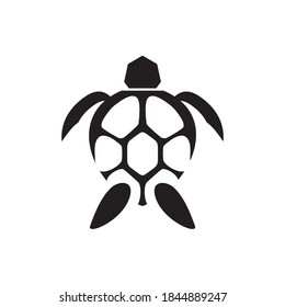 Turtle animal logo design vector template