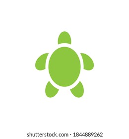 Turtle animal logo design vector template