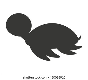 turtle animal marine icon vector illustration design