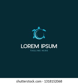 Turtle Animal Vector Logo Design