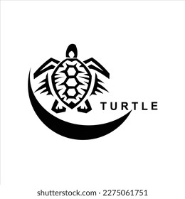 turtle animal vector logo design creative 
