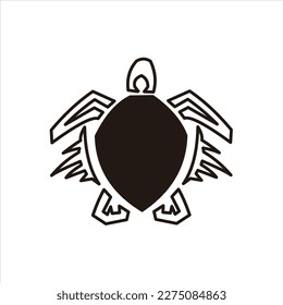 Turtle, Arts vector logo design Animals