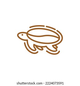 Turtle Bean Coffee Line Logo Design
