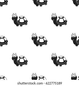 Turtle black icon. Illustration for web and mobile design.