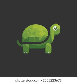 Turtle black icons in trendy flat style. Animal black style design