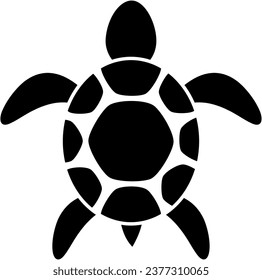 
Turtle Black Silhouette Vector Design