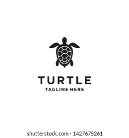 Turtle black/silhouette minimalist logo design inspiration