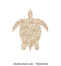 Turtle in brown design 