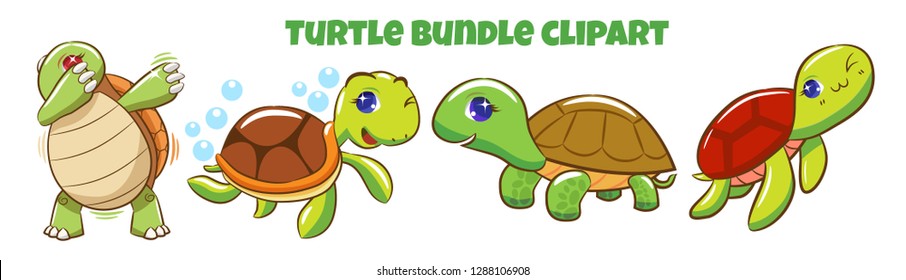 Turtle bundled clipart