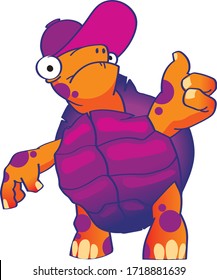 Turtle in a cap shows like