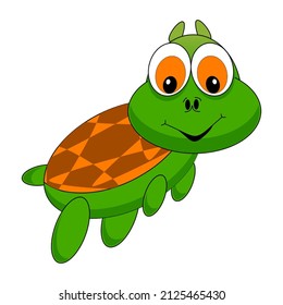 turtle cartoon animal cute vector