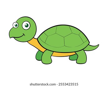 turtle cartoon art vector illustration 