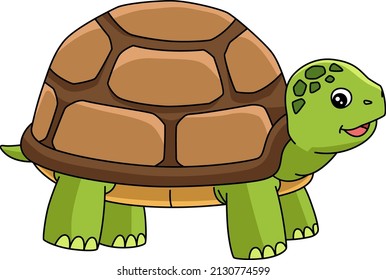 Turtle Cartoon Colored Clipart Illustration