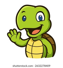 Turtle Cartoon Cute Tortoise Mascot Illustrations