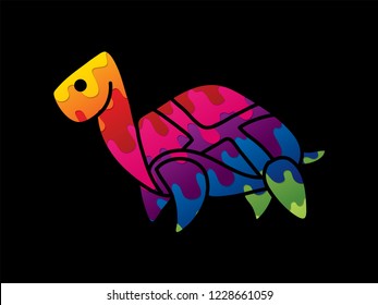Turtle cartoon graphic vector