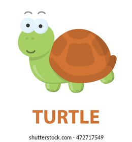 Turtle cartoon icon. Illustration for web and mobile design.