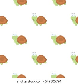Turtle cartoon icon. Illustration for web and mobile design.